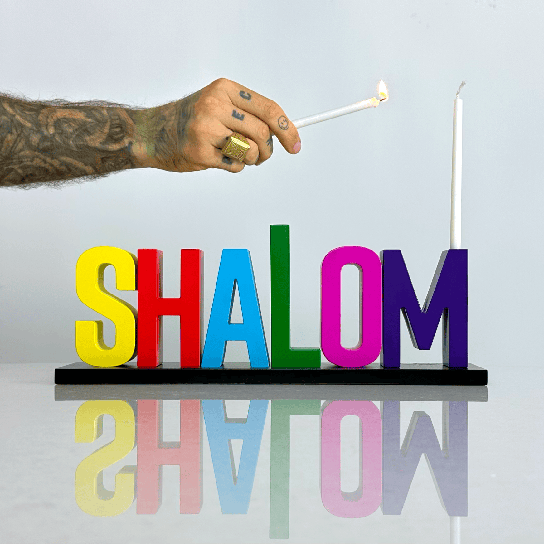 SHALOM Menorah 2